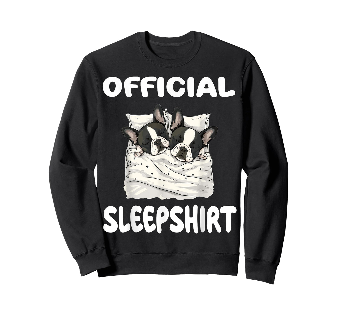 Boston Terrier Dog Official Sleepshirt Pajamas Nightgown T-Shirt for Men Women Girls Kids