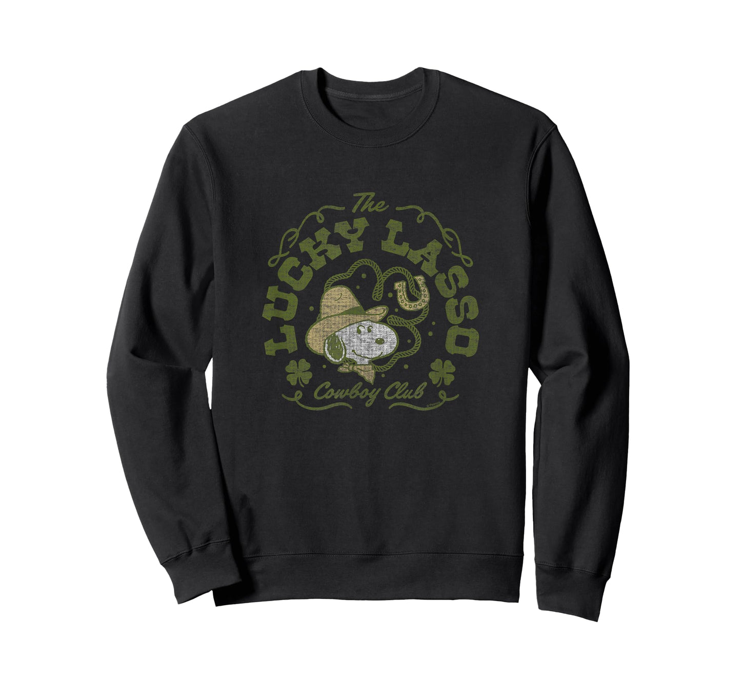 Snoopy Lucky Lasso Cowboy Club Western Design T-Shirt