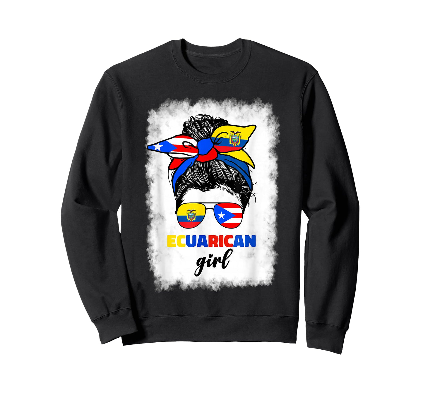Half Ecuadorian And Puerto Rican Rico Ecuador Flag Girl Mix T-Shirt