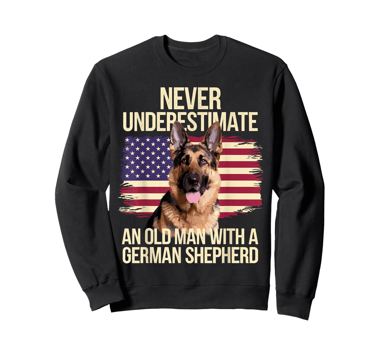 Cool German Shepherd Design for Men Grandpa Dog Lover Owner T-Shirt