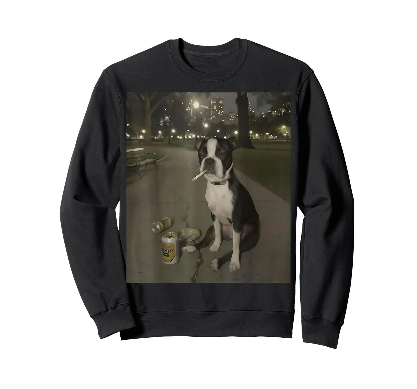Funny Smoking Dog Meme Cigarette Gen Z Meme Dog Lover T-Shirt