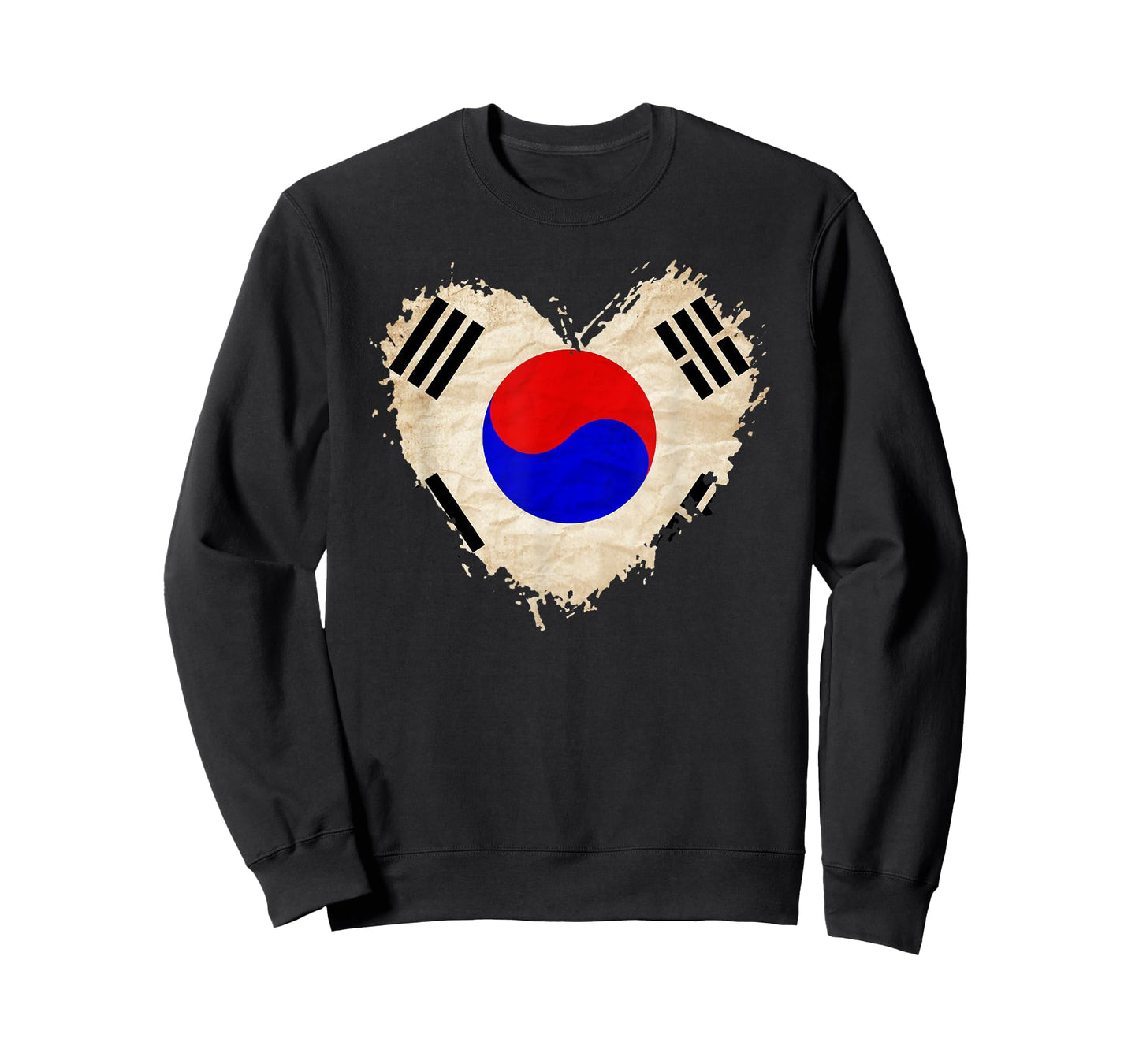 South Korea Flag Love Heart Patriotic Mom Dad Family School T-Shirt
