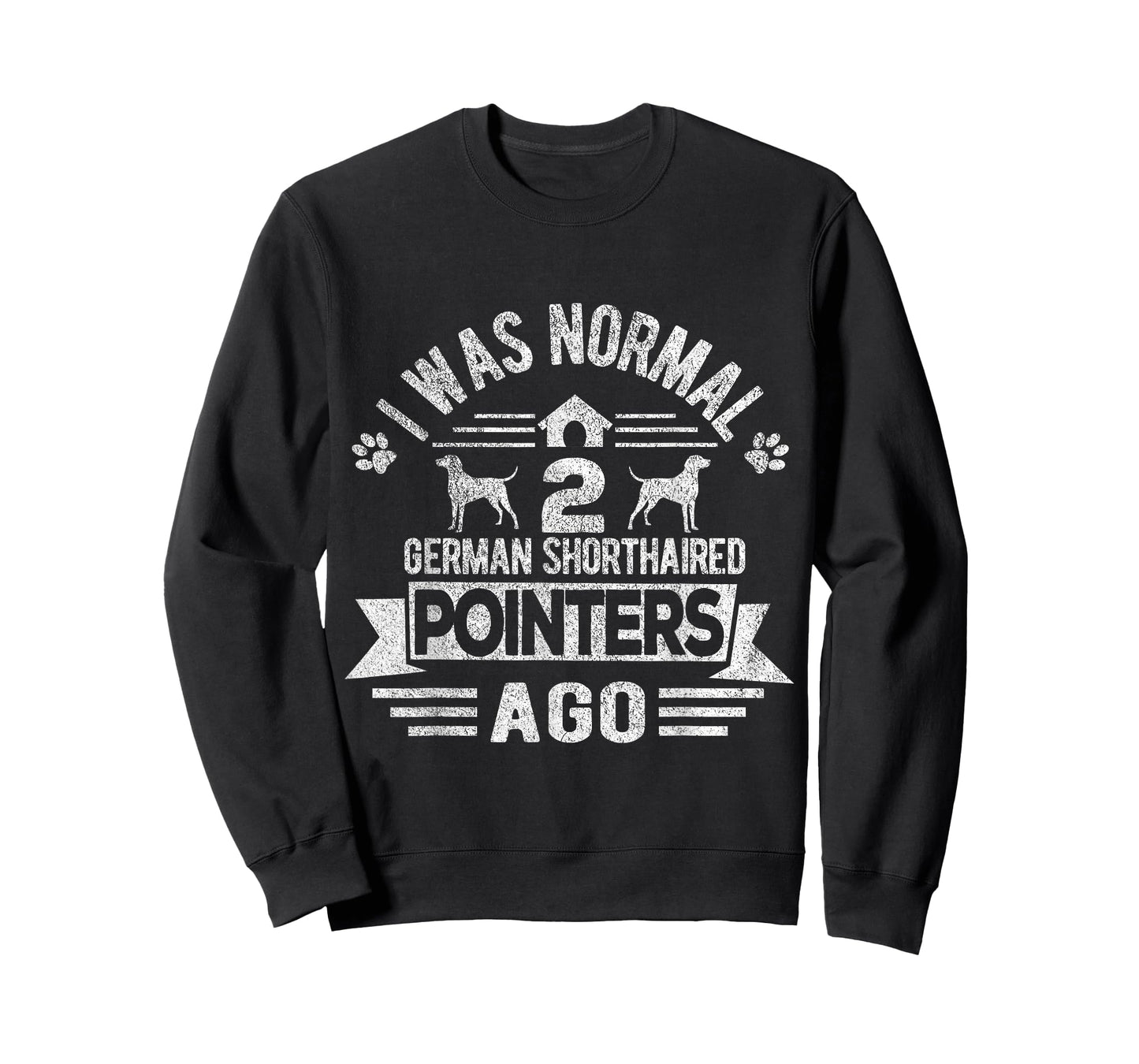 Two German Shorthaired Pointers Dog Owner Retro Vintage T-Shirt
