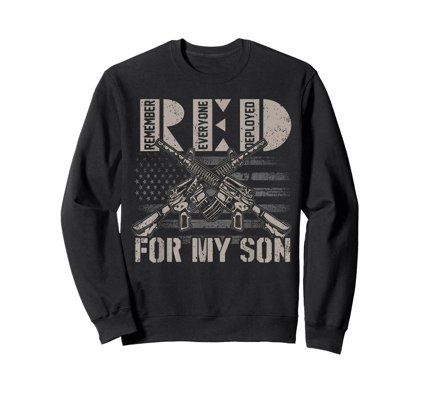 I Wear Red For My Son Red Friday Soldier Military Mom T-Shirt