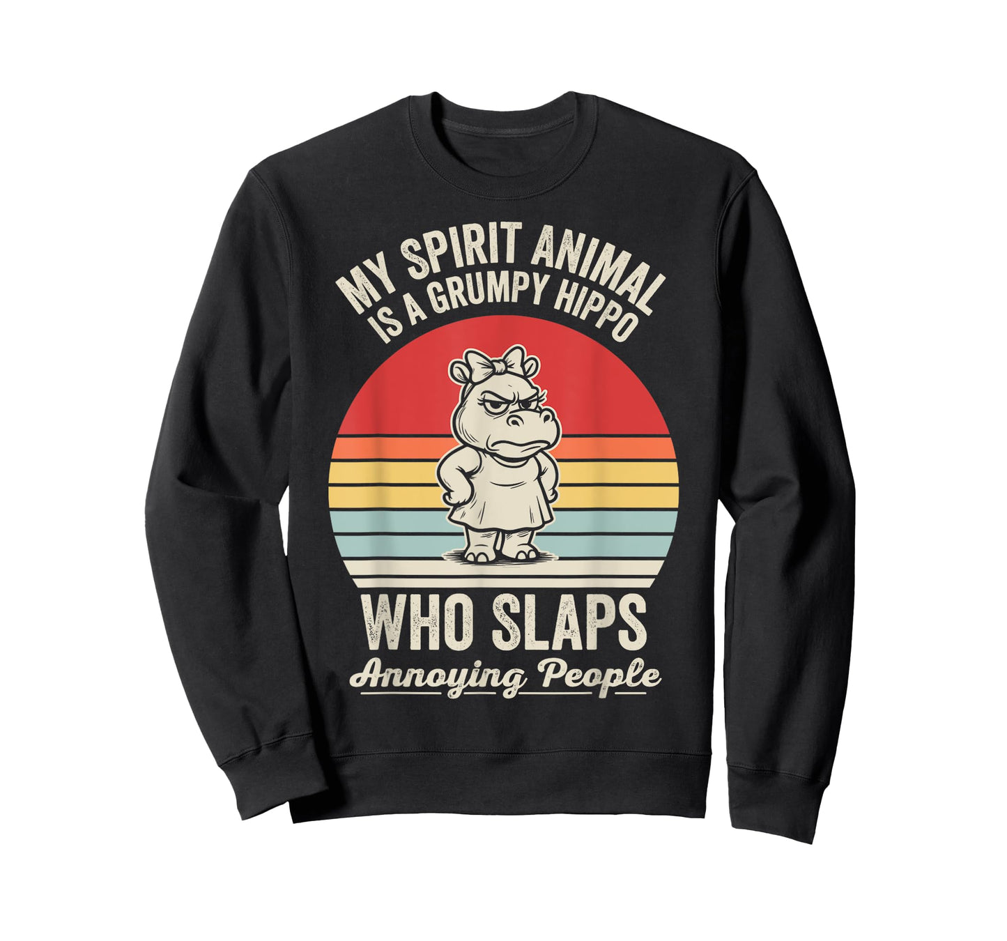 My Spirit Animal is A Grumpy Hippo Who Slaps T-Shirt