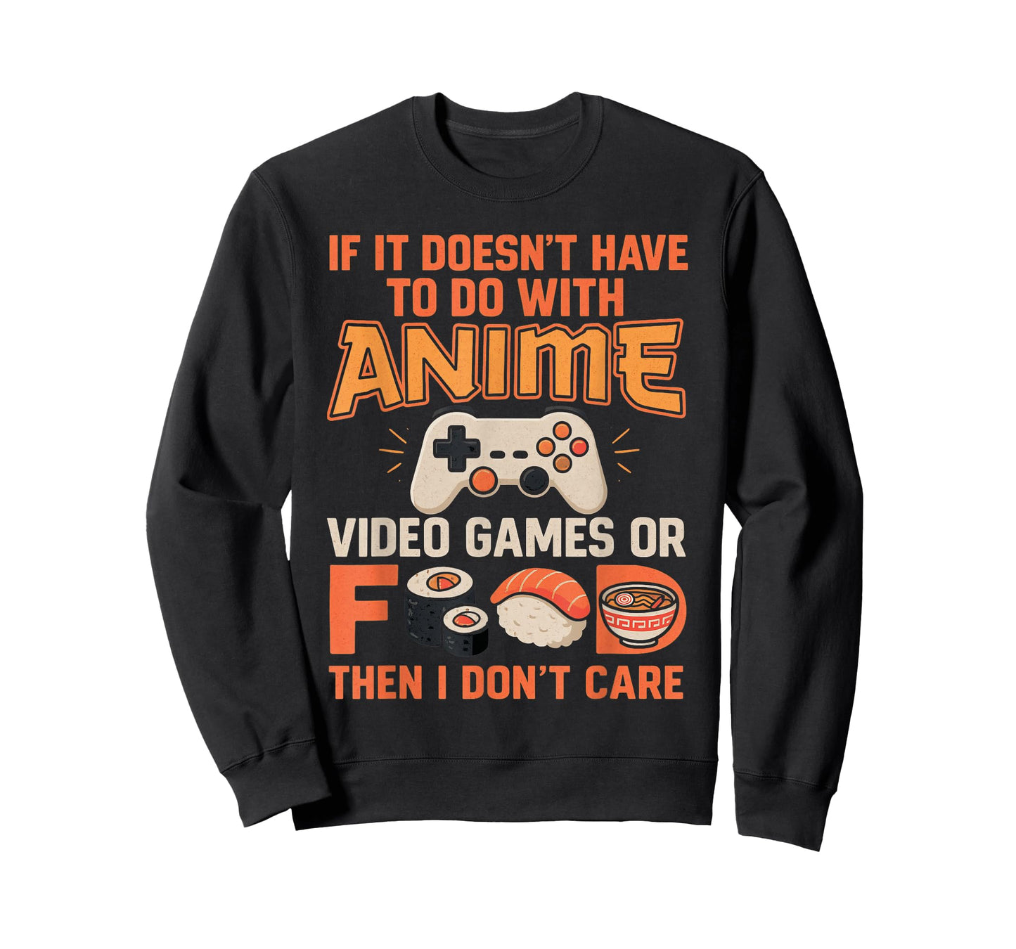 Gaming Otaku Funny Anime Video Games Japanese Food T-Shirt