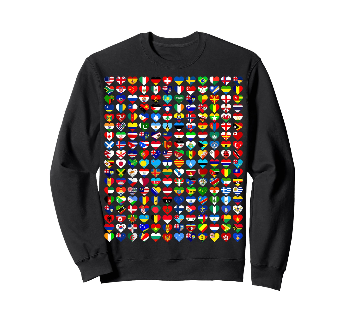 Heart Flags All Countries Flags Of The World Flags Unity Day T-Shirt