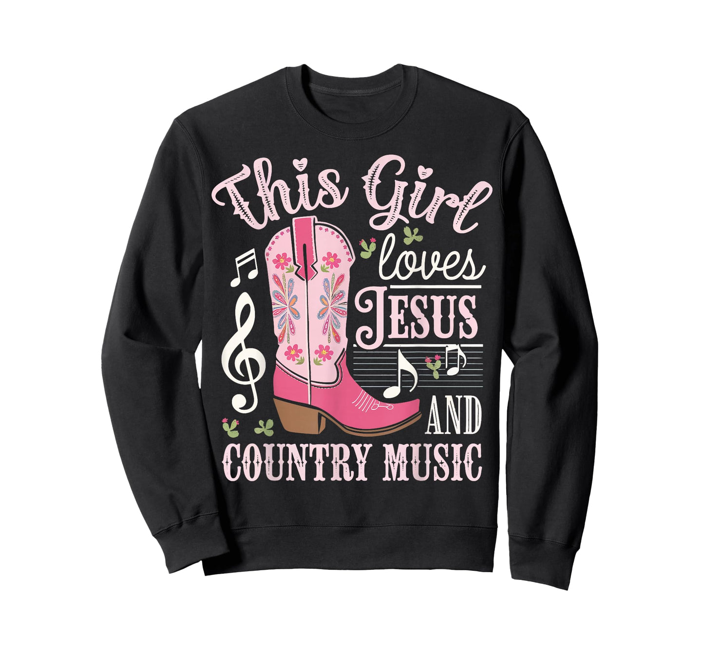 This Girl Loves Jesus And Country Music T-Shirt