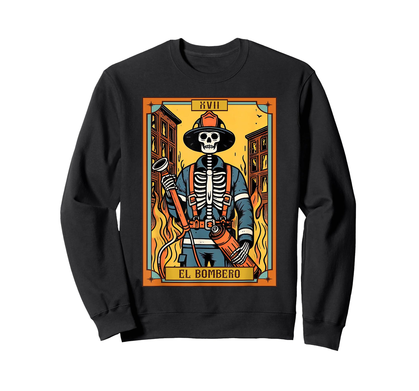 El Bombero Firefighter Fireman Firefighter Tarot Card T-Shirt