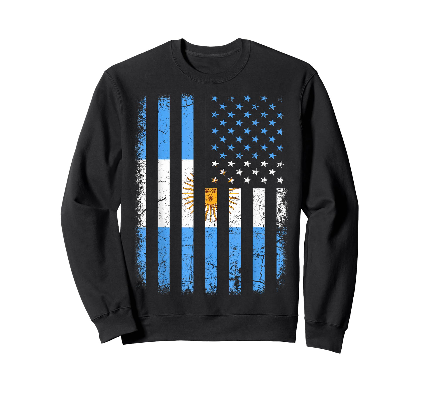 Argentinian American Flag Argentinian Roots Argentina Gift T-Shirt