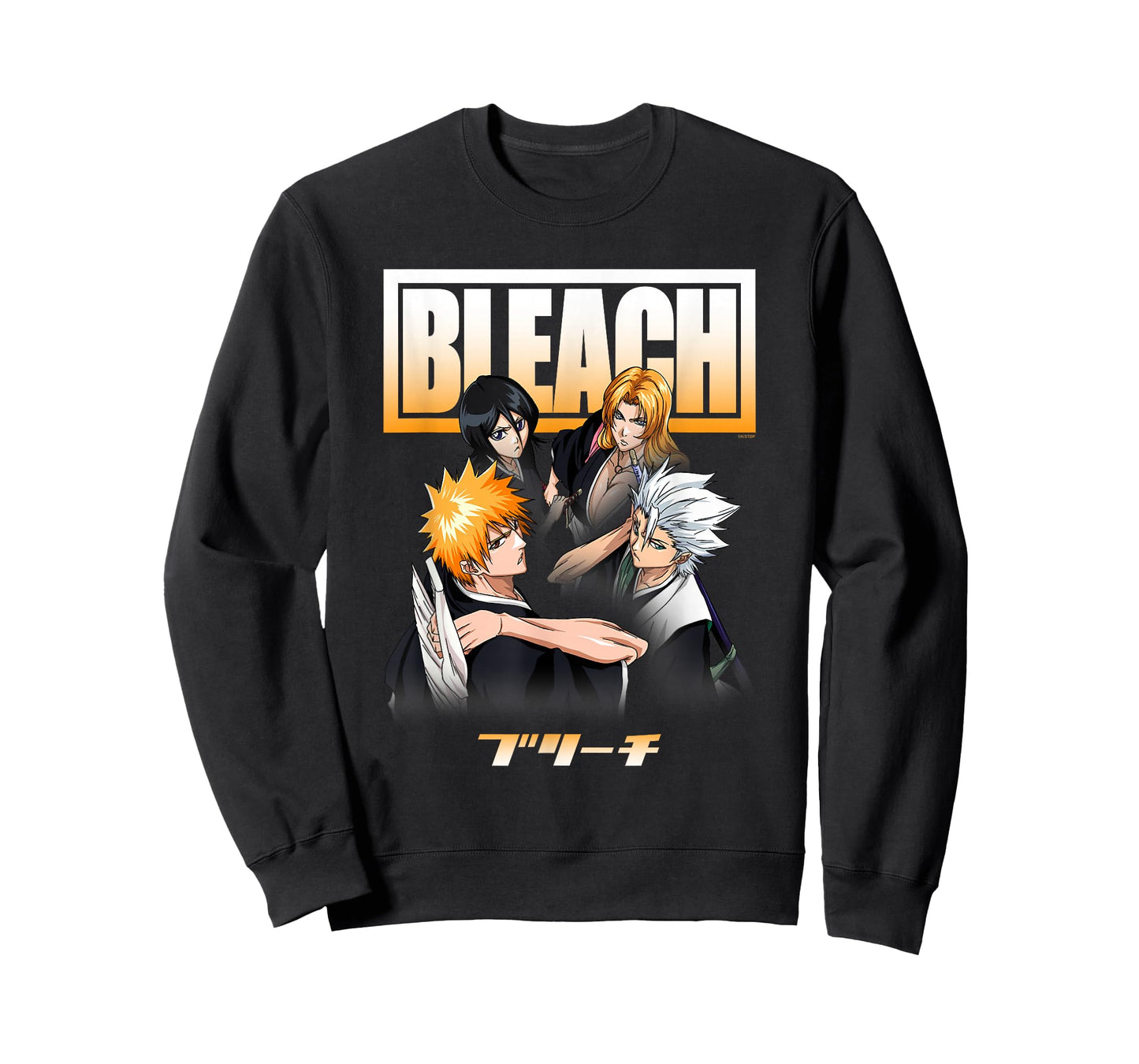 Bleach Cast and Ombre Logo Anime T-Shirt