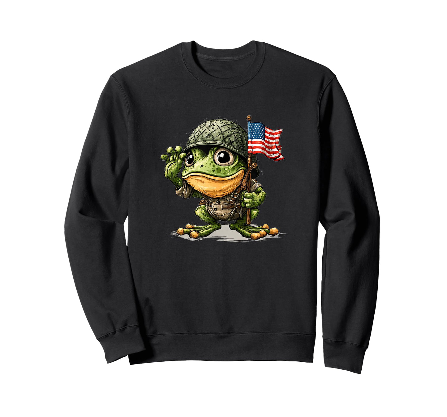 Awesome Military Frog Costume for Saluting Lovers T-Shirt