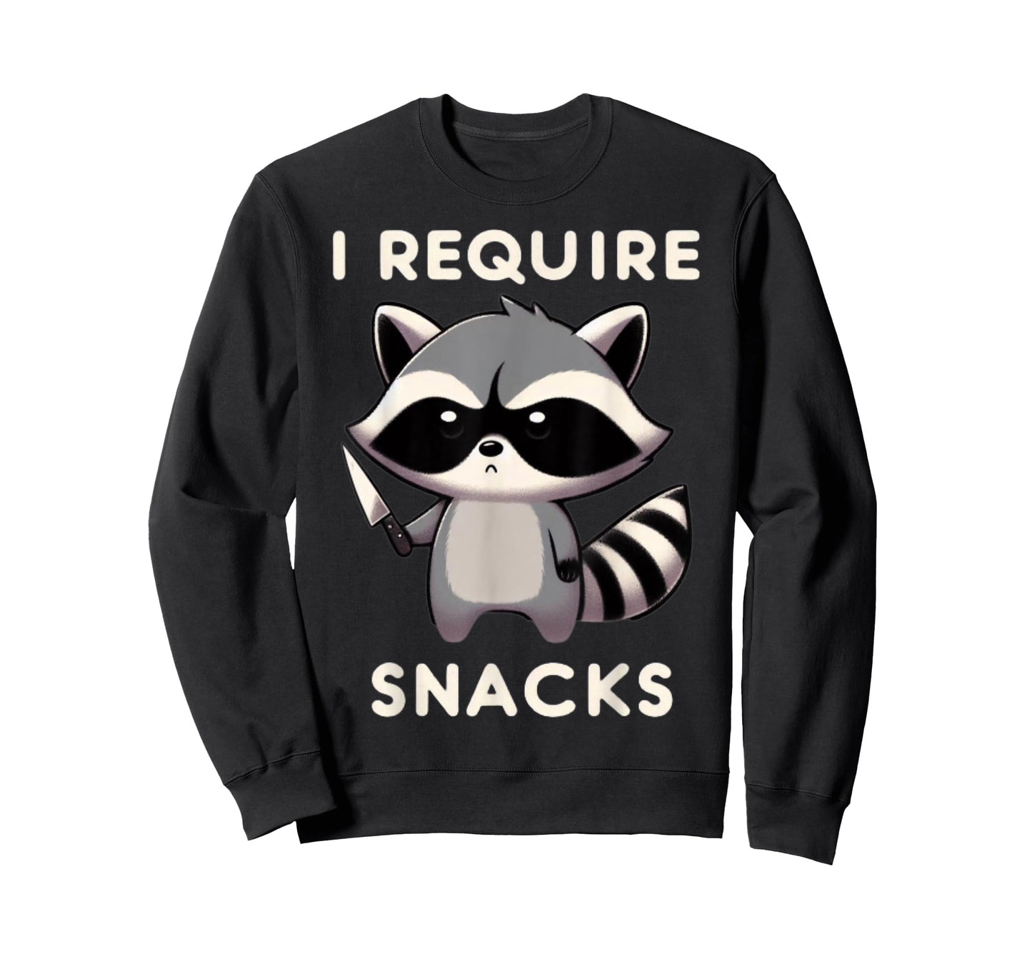 I Require Snacks Angry Raccoon T-Shirt