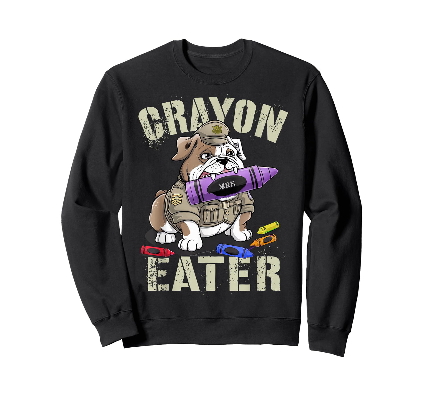 Funny Crayon Eater Military Corps Proud Grunt Soldier Family T-Shirt
