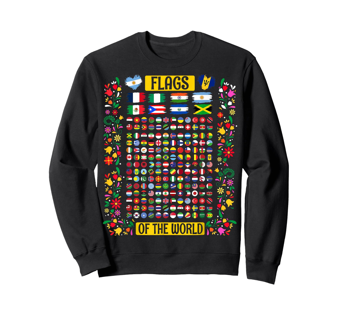 World Flag Outfit Idea for Kids & International Flags Themed T-Shirt