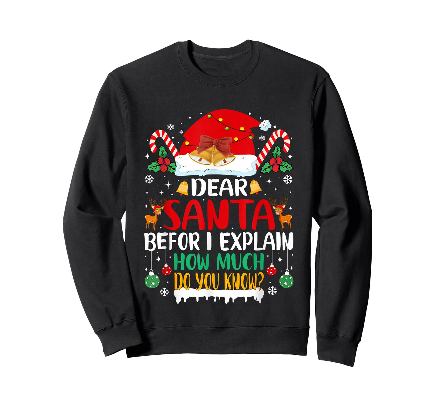 Funny Christmas Kids Adults Dear Santa I Can Explain T-Shirt