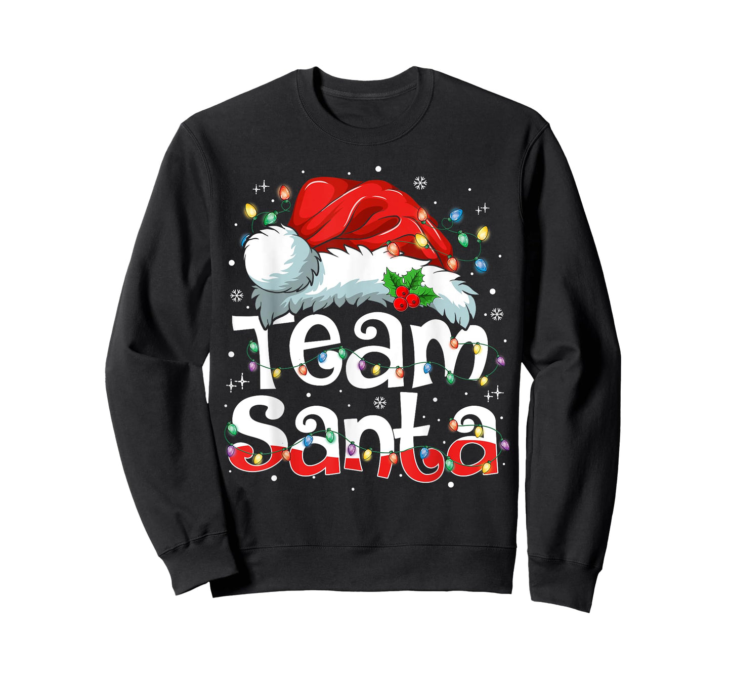 Team Santa Claus Christmas Family Matching Pajama Funny Xmas T-Shirt