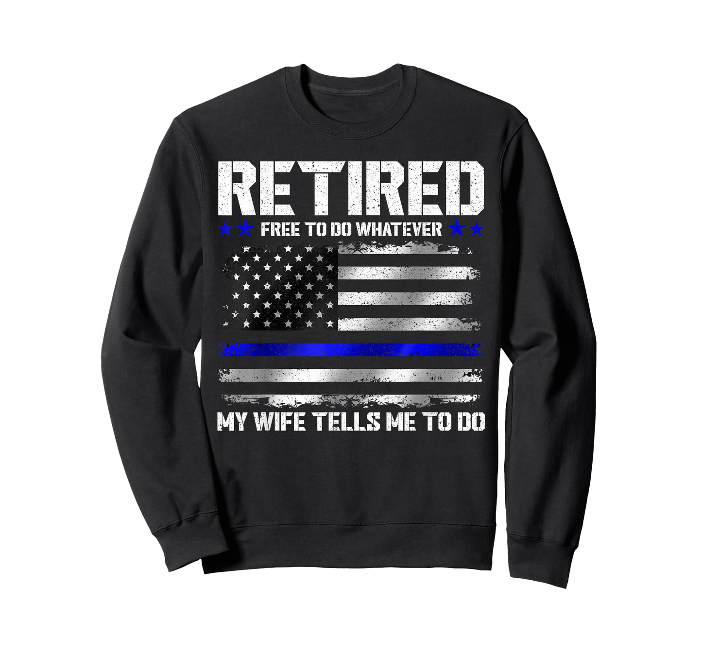 Retired Police Officer Shirt Funny Retired Thin Blue Line T-Shirt