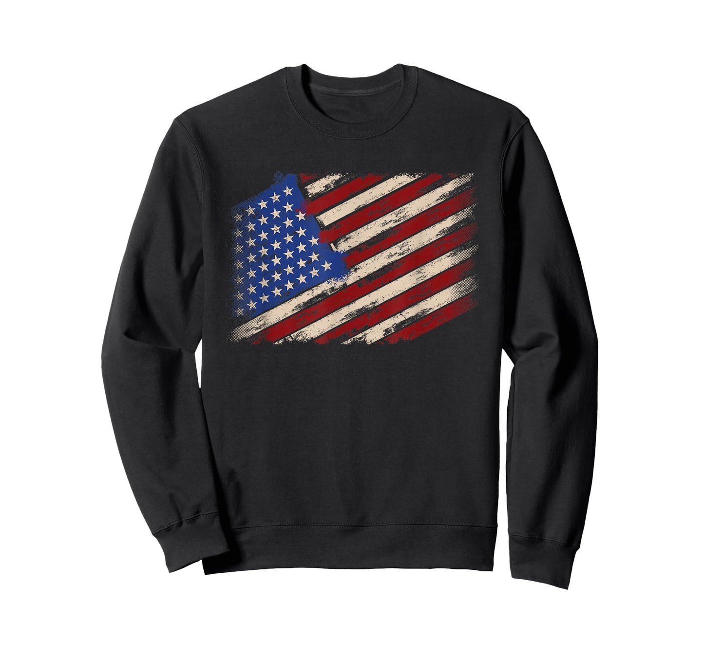 Distressed American Us Flag Vintage Retro look 4th Of July T-Shirt
