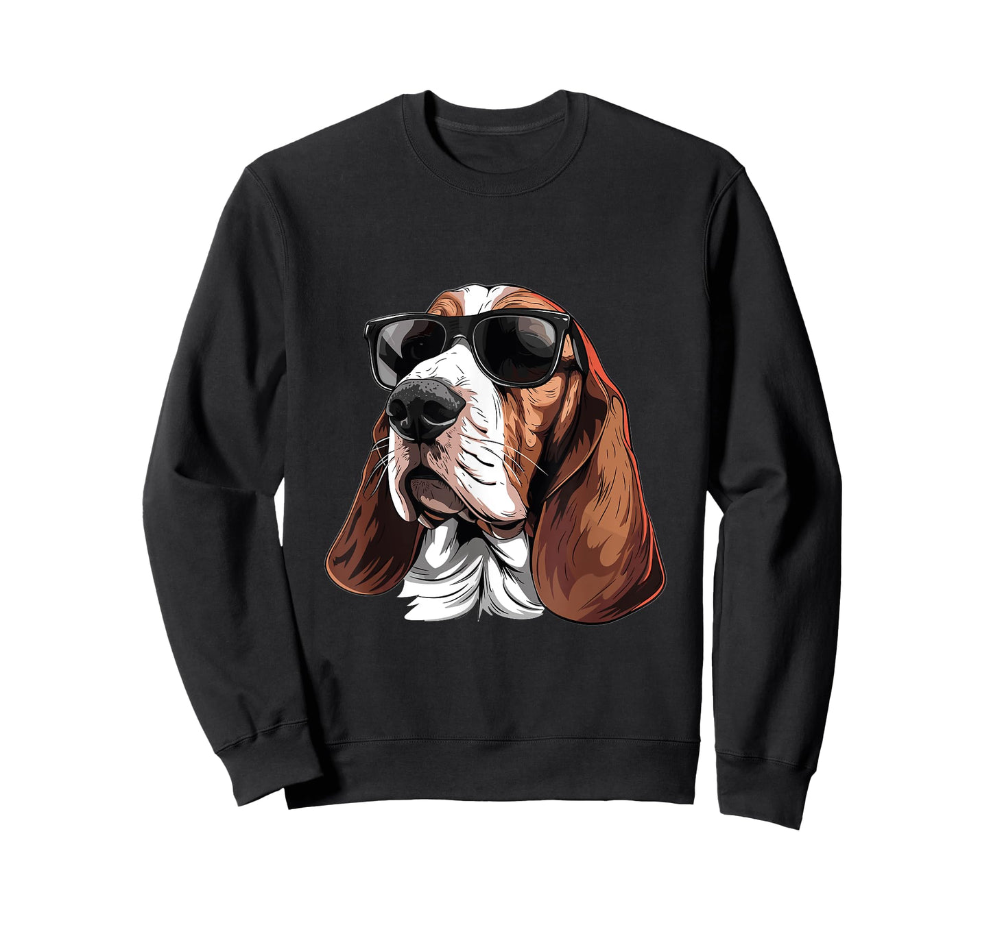 Basset Hound Sunglasses Dog Breed Graphic T-Shirt
