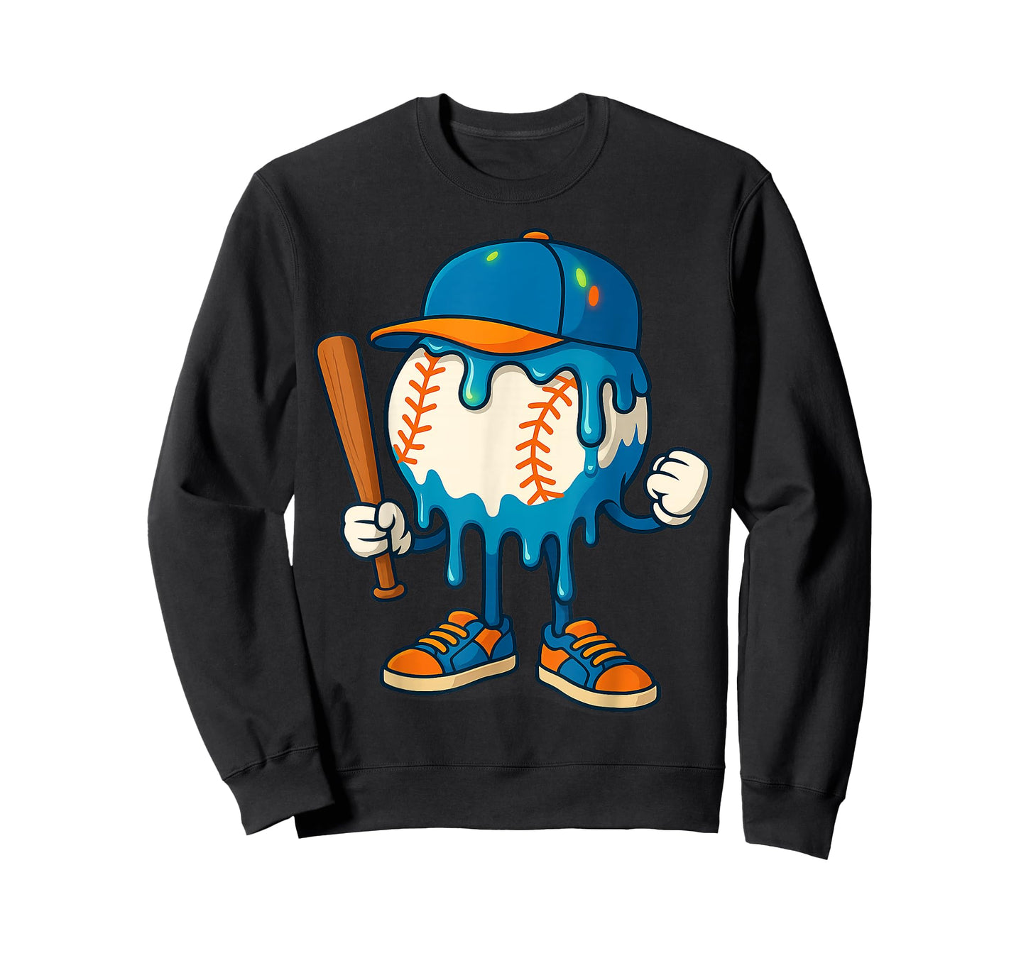 Baseball Drip Team for Boys Ice Cream Cool T-Shirt