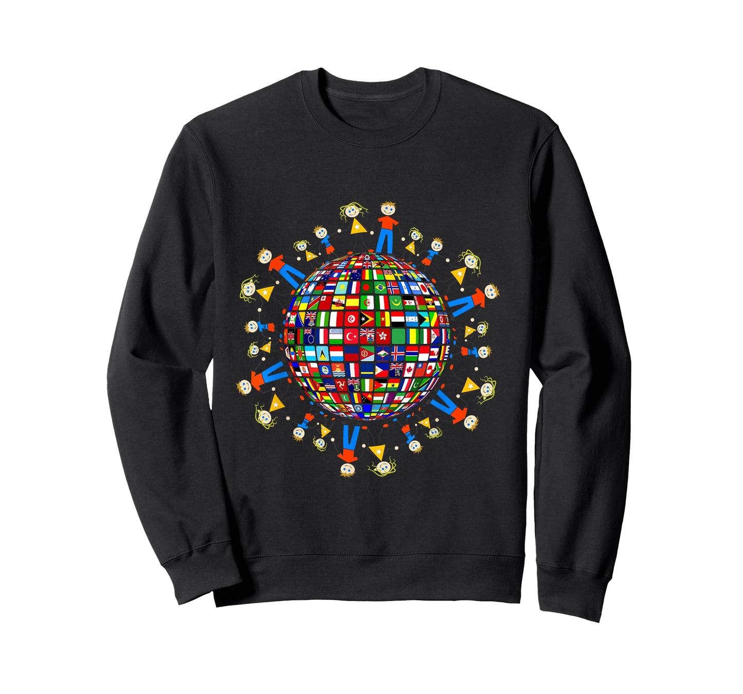 Flags of the World T-Shirt, Family around the Globe T-Shirt