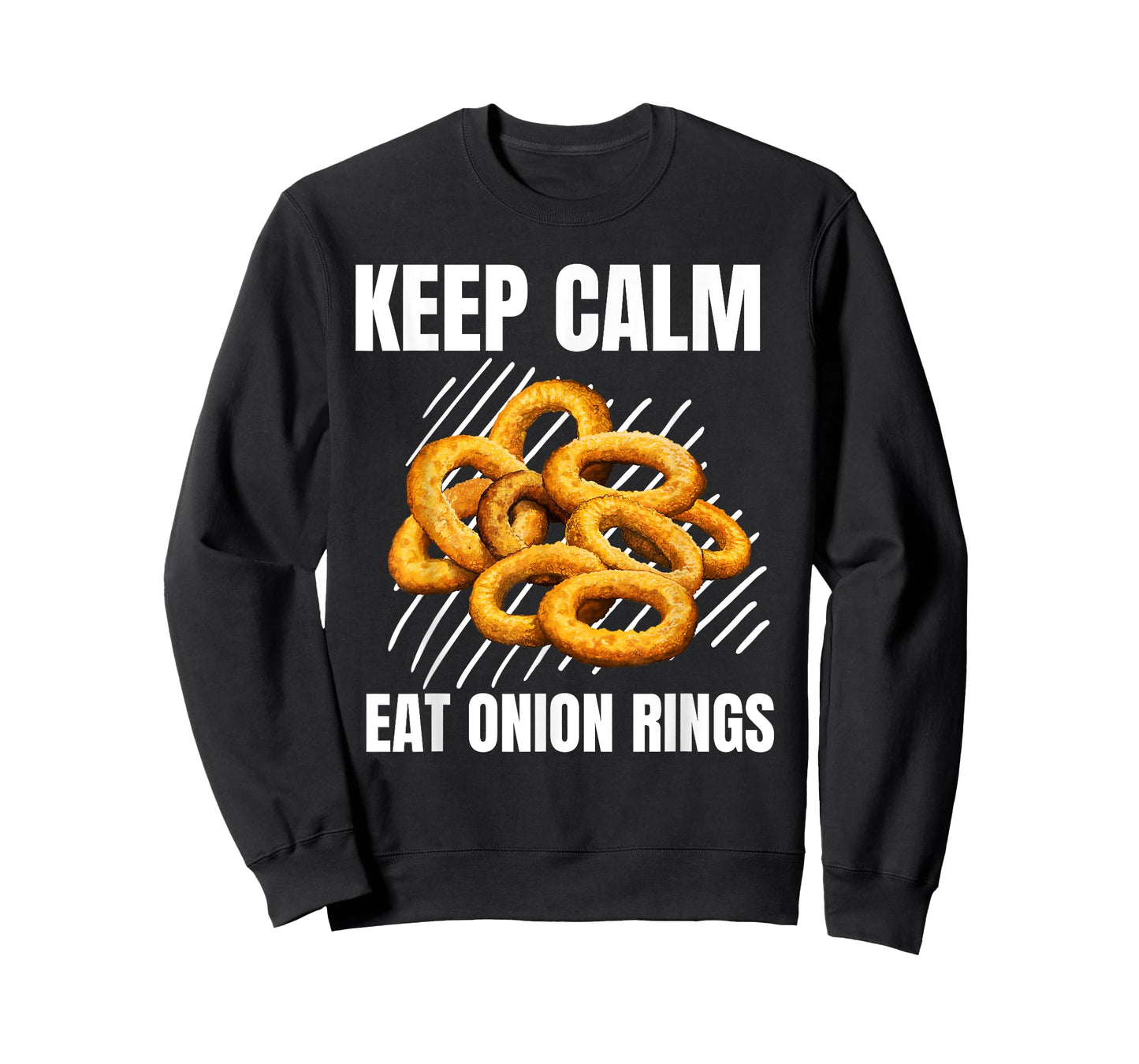 Keep Calm Eat Onion Rings Vintage Grunge Onion Rings Lover T-Shirt