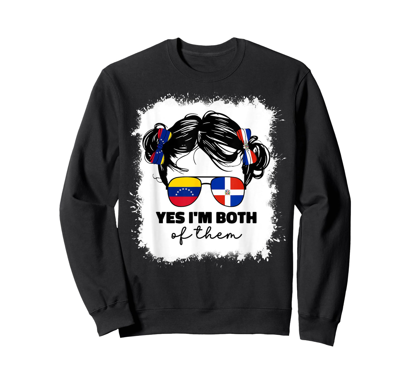 Half Dominican And Venezuelan Venezuela Flag Girl Kids Girls T-Shirt