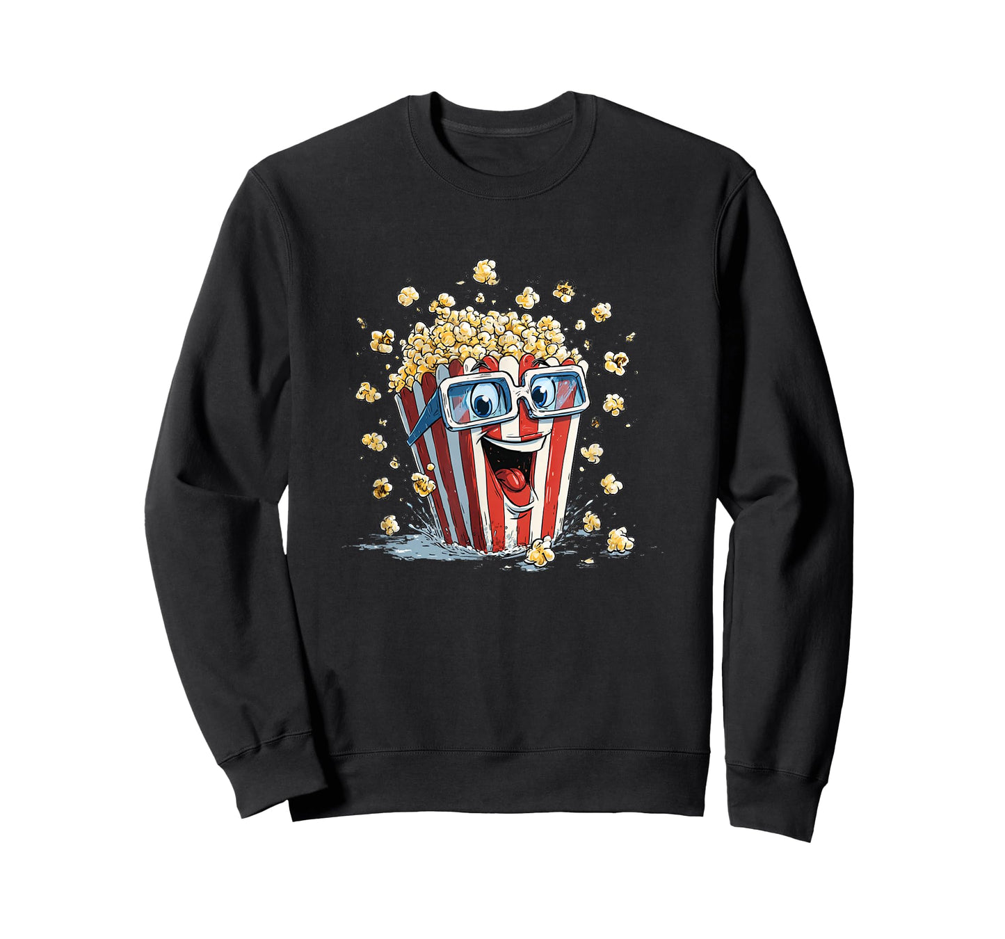 Awesome Popcorn Face with Shades Costume T-Shirt