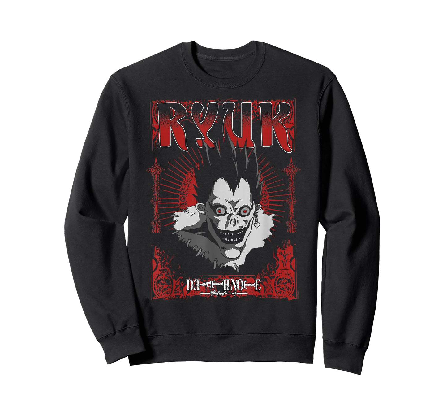 Death Note Ryuk Ornate Red Gothic Frame Anime T-Shirt