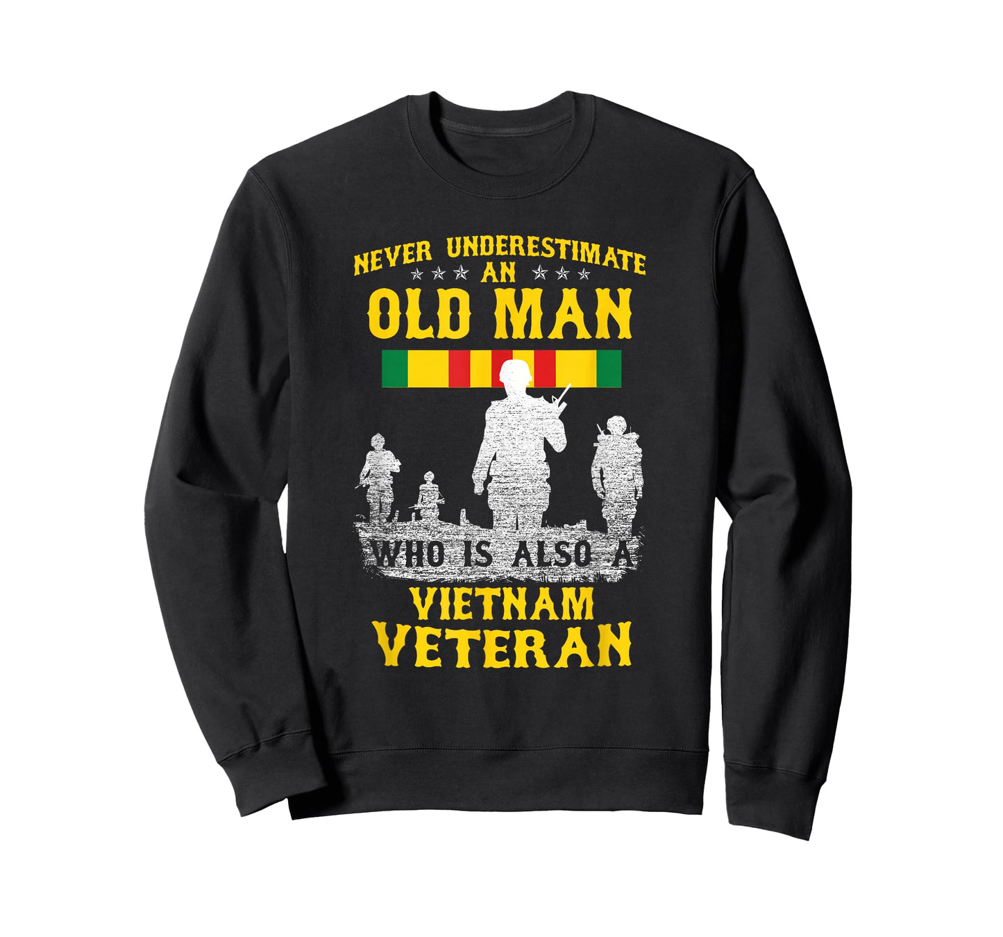 Never Underestimate an Old Man Vietnam Veteran - Gift T-Shirt