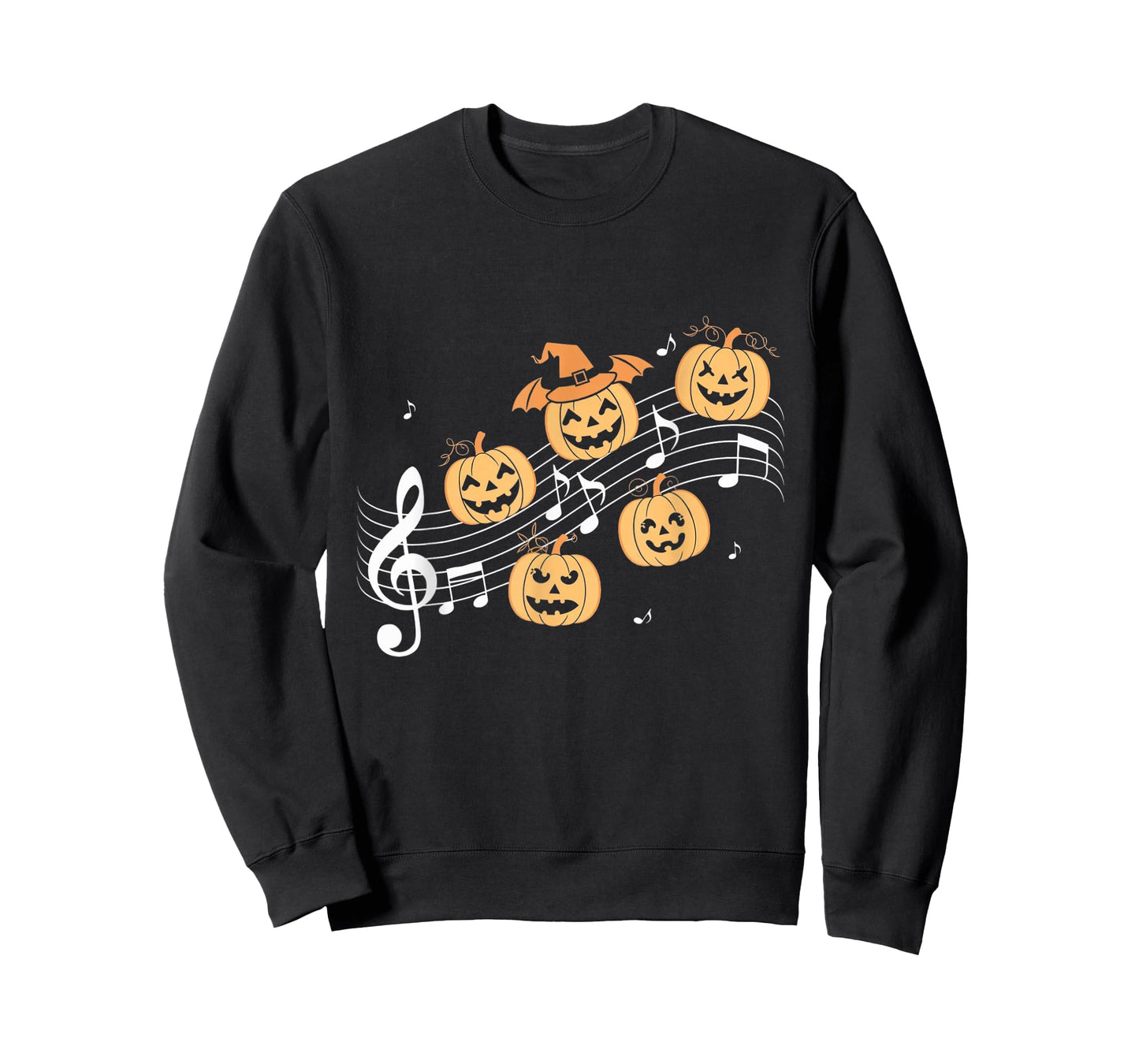 Music Note Pumpkin Fall Music Teacher Halloween Costume T-Shirt