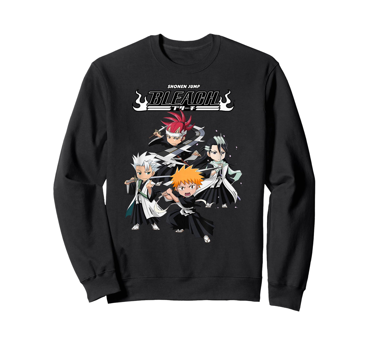 Bleach Super Group Chibi Fight Pose Anime T-Shirt