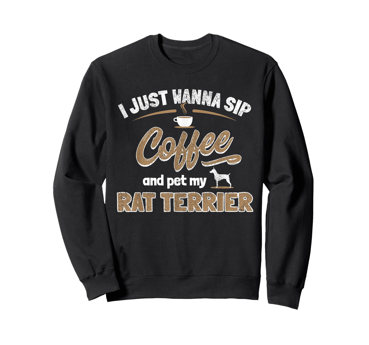 Rat Terrier Lover - Dog And Coffee Enthusiast Gift T-Shirt