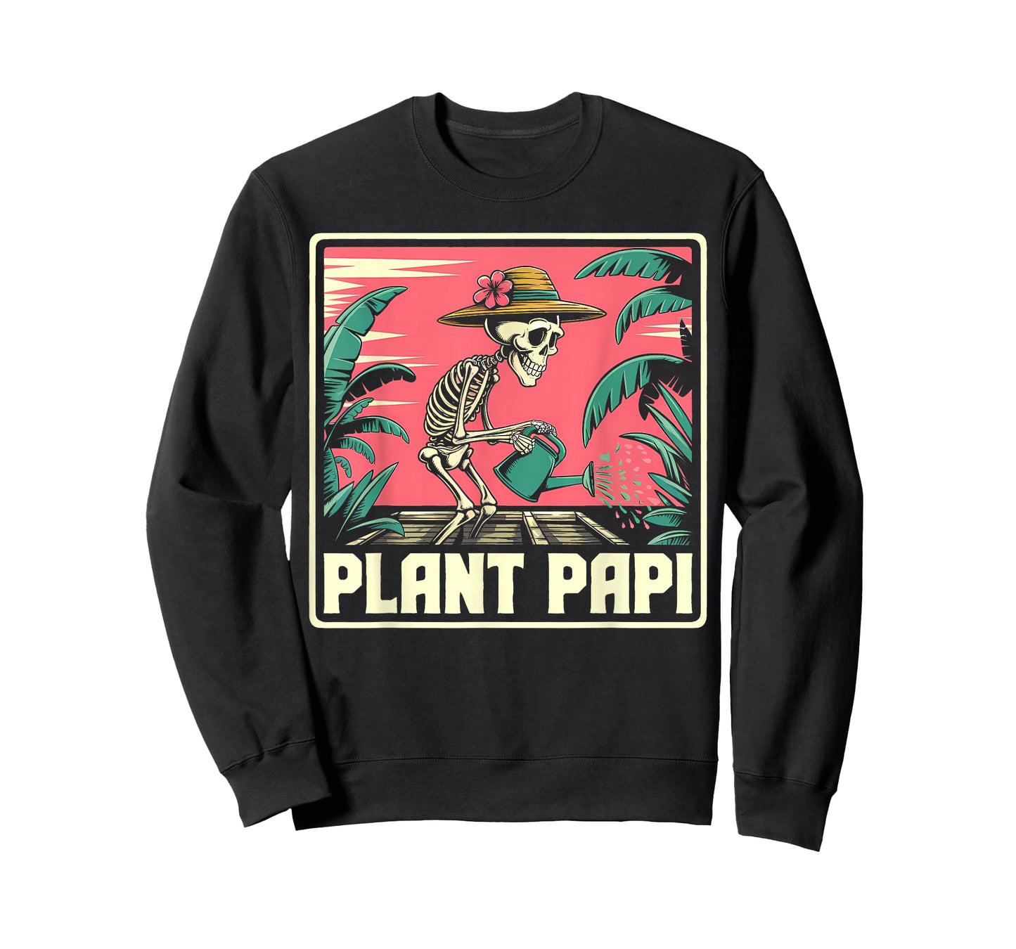 Vintage Halloween Plant Papi Daddy Gardener Men Women T-Shirt
