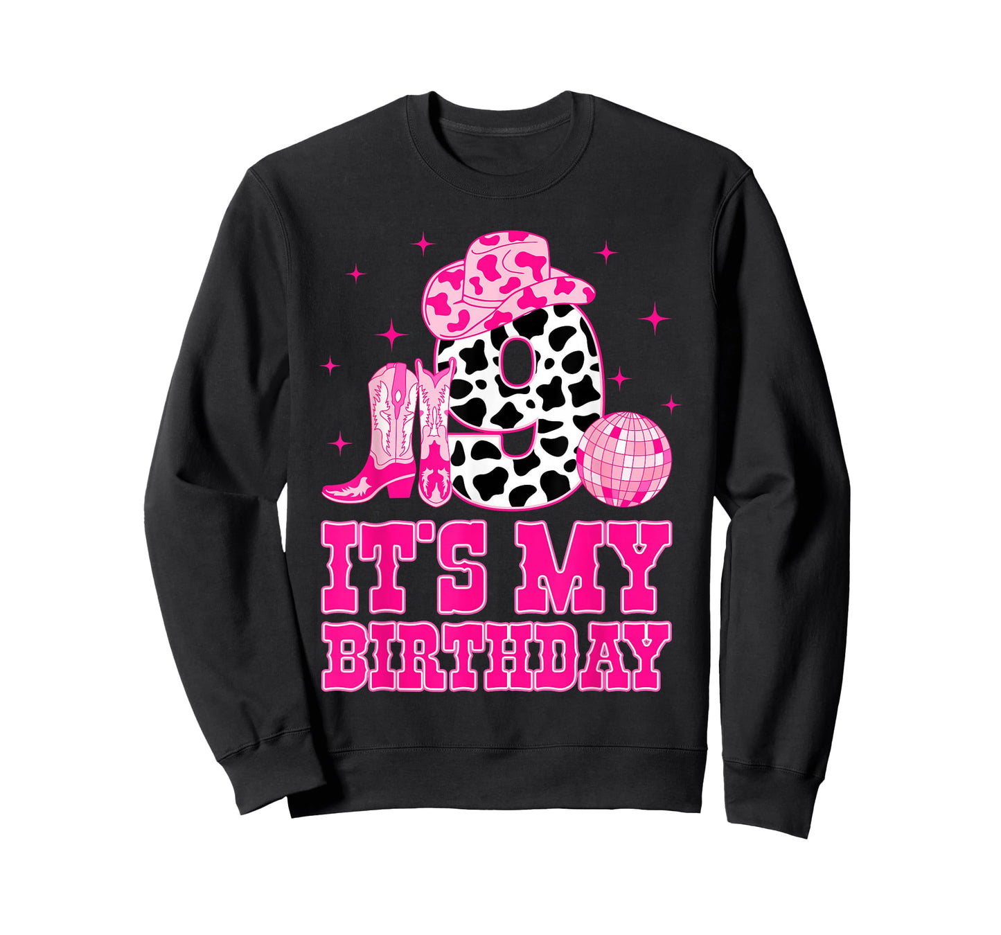 It's My 9th Birthday Cowgirl 9 Years Old Western Kids Girls T-Shirt