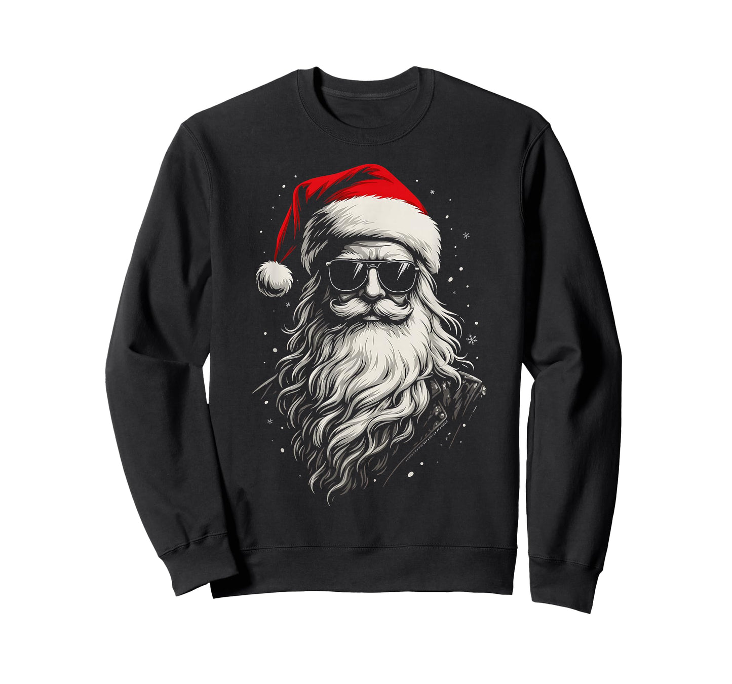 Cool Santa Clause Christmas Funny Santa Sunglasses Men Boys T-Shirt