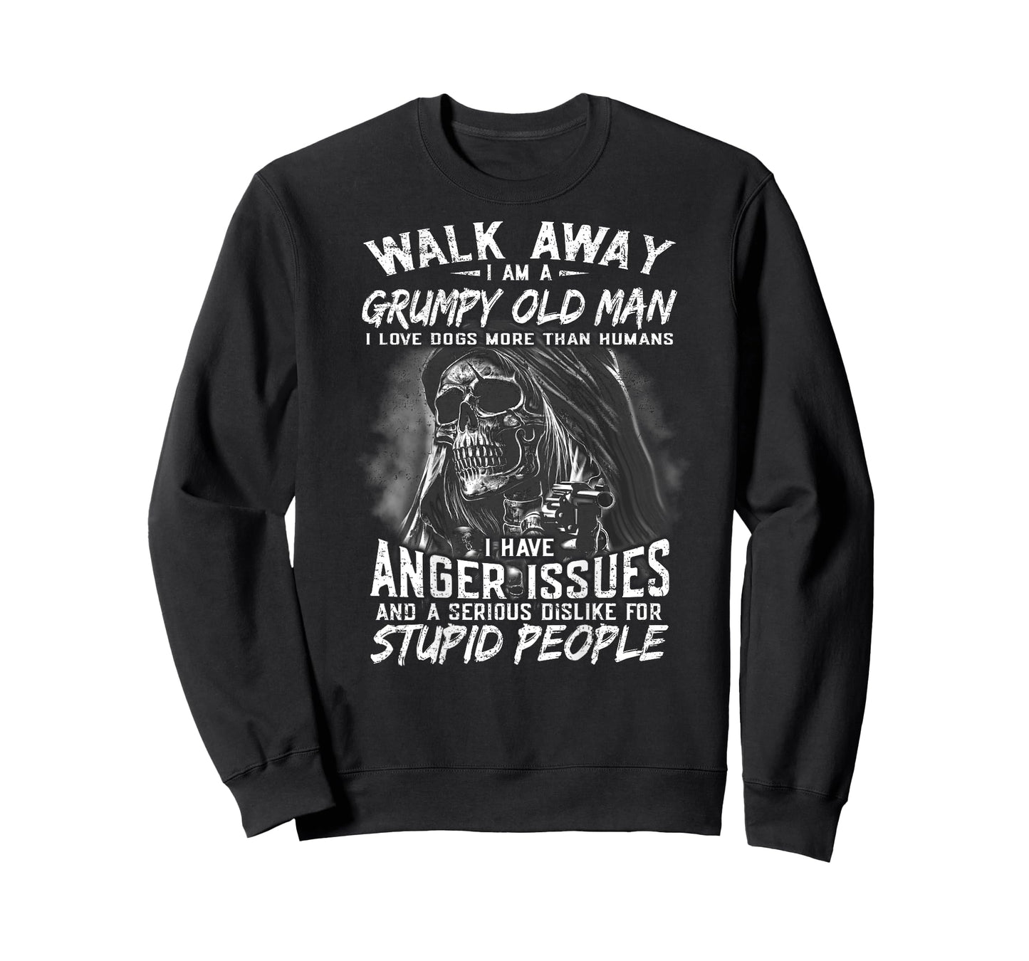 Walk Away I Am A Grumpy Old Man I Love Dogs More Than Humans T-Shirt