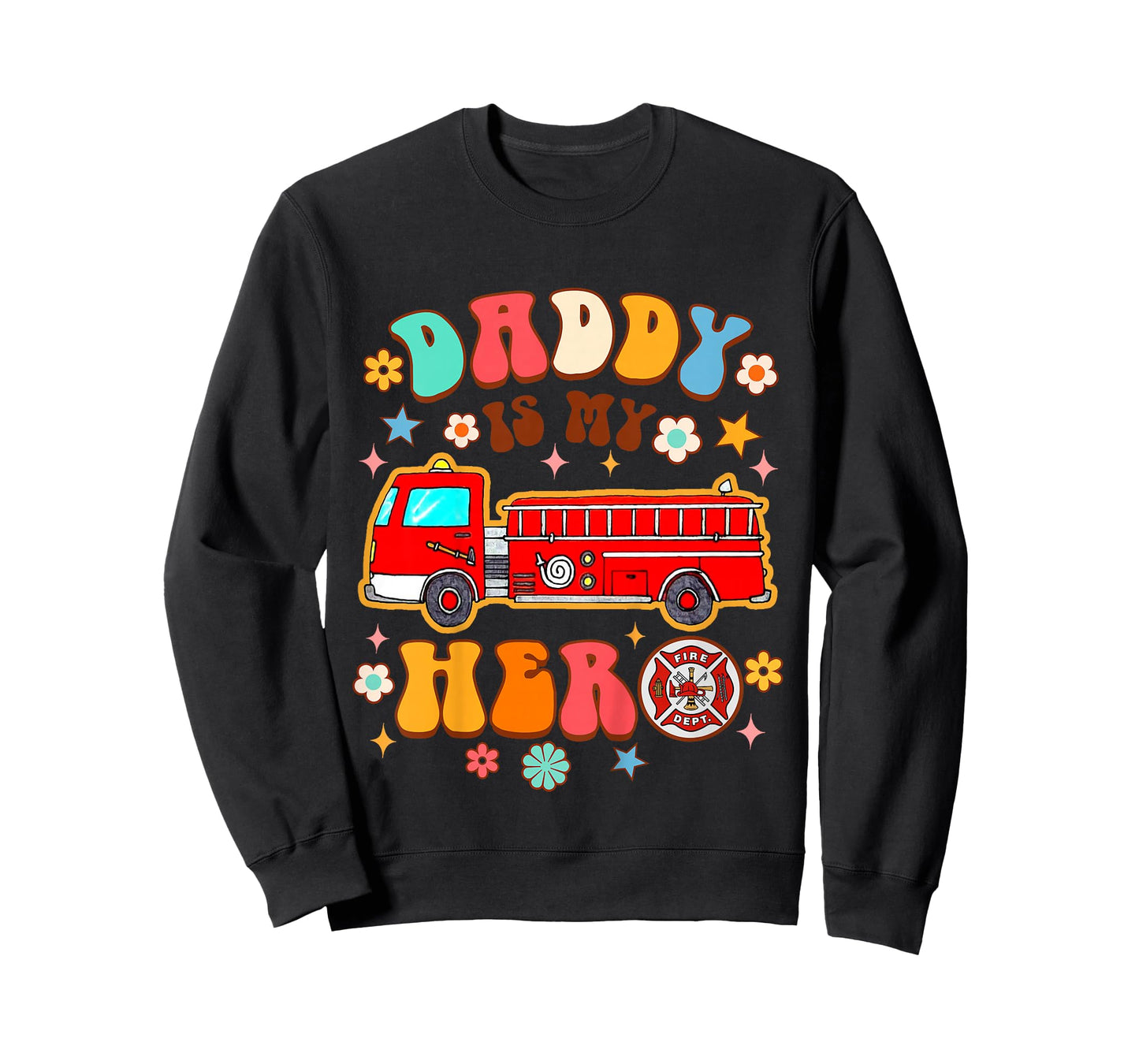 Fireman Firefighter Daddy & Me Daddy is My Hero Father’s Day T-Shirt