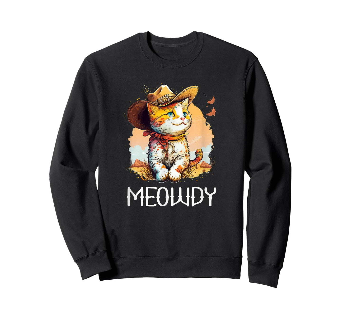 Meowdy Cat Funny Howdy Meme Western Cowboy Kitten T-Shirt