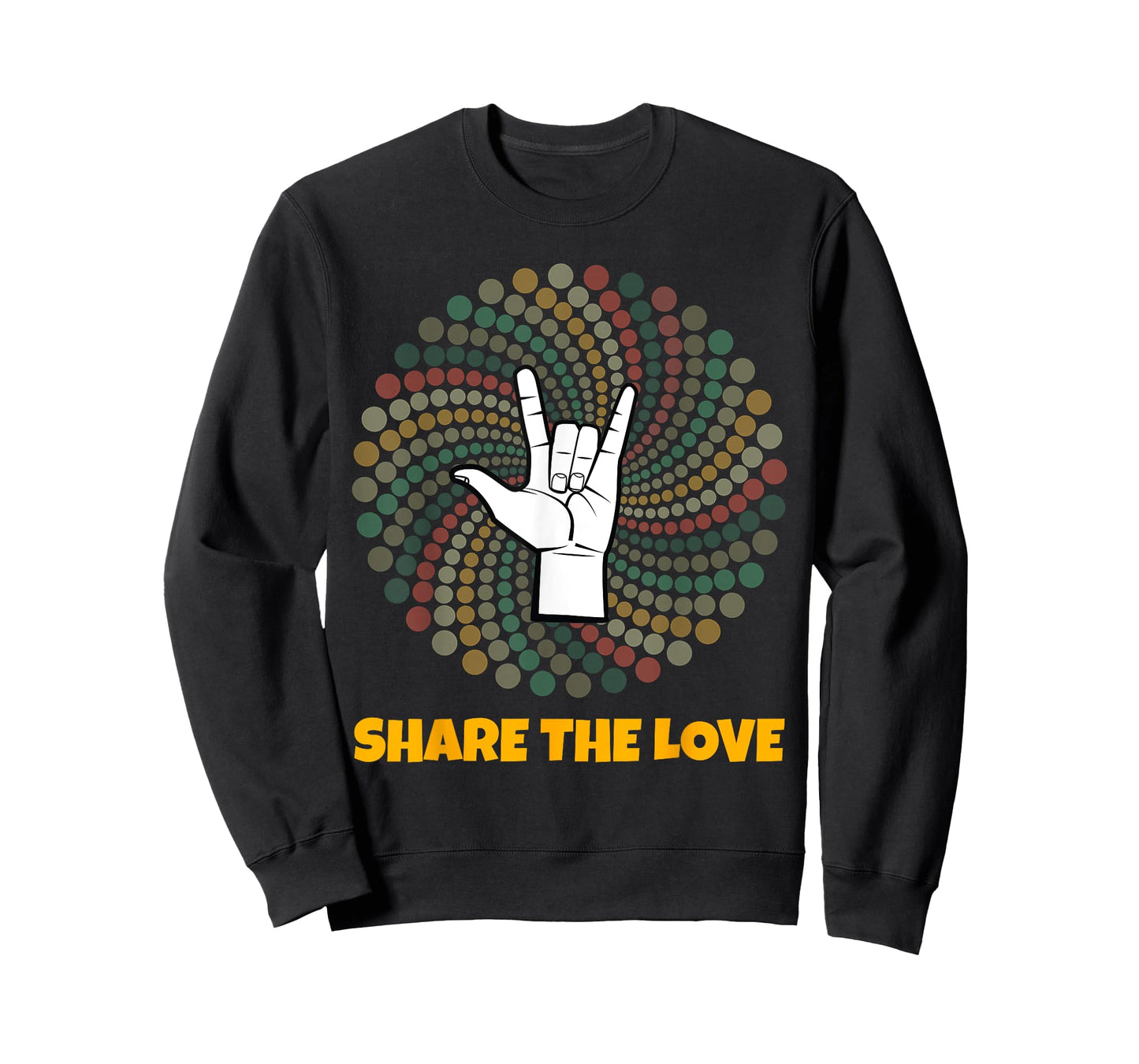 Share The Love T Shirt Kids Boys Girls ASL Gift Women Kids T-Shirt