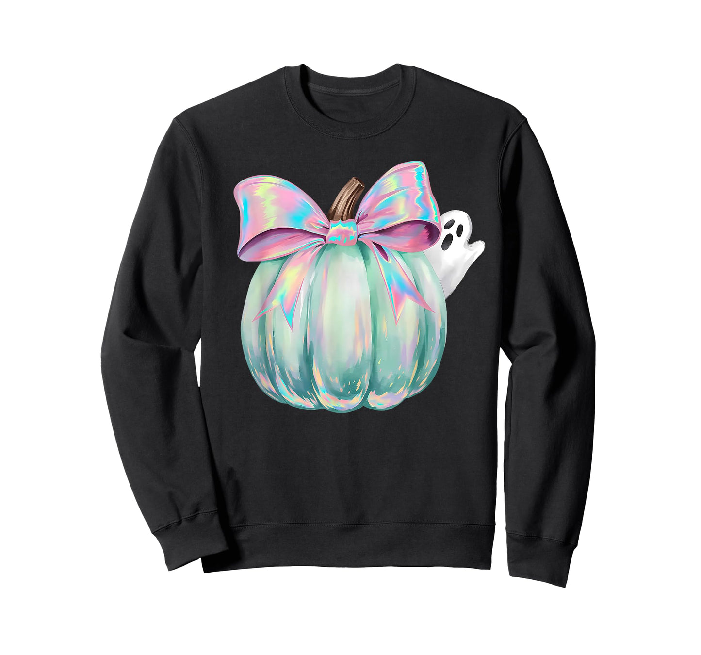 Coquette Bow Pumpkin Season Autumn Fall Leaves Thanksgiving T-Shirt