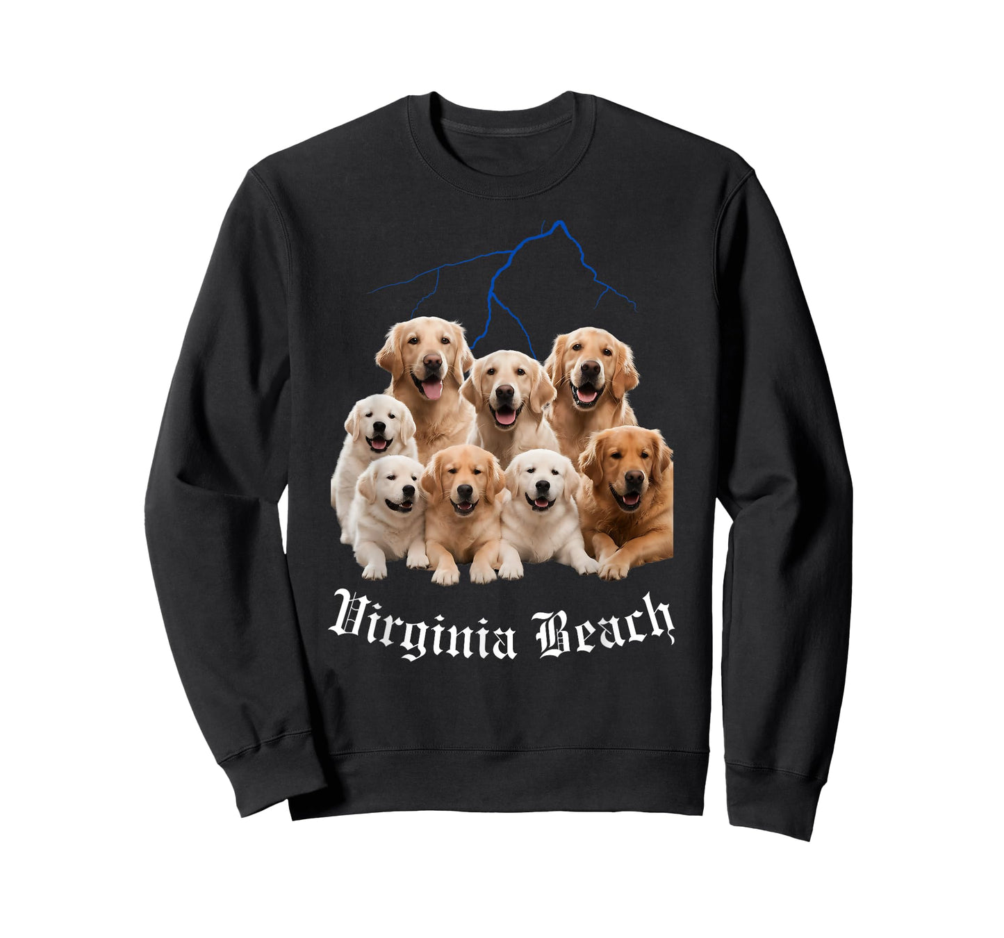 Funny Dog Golden Retriever Bootleg Virginia Beach T-Shirt