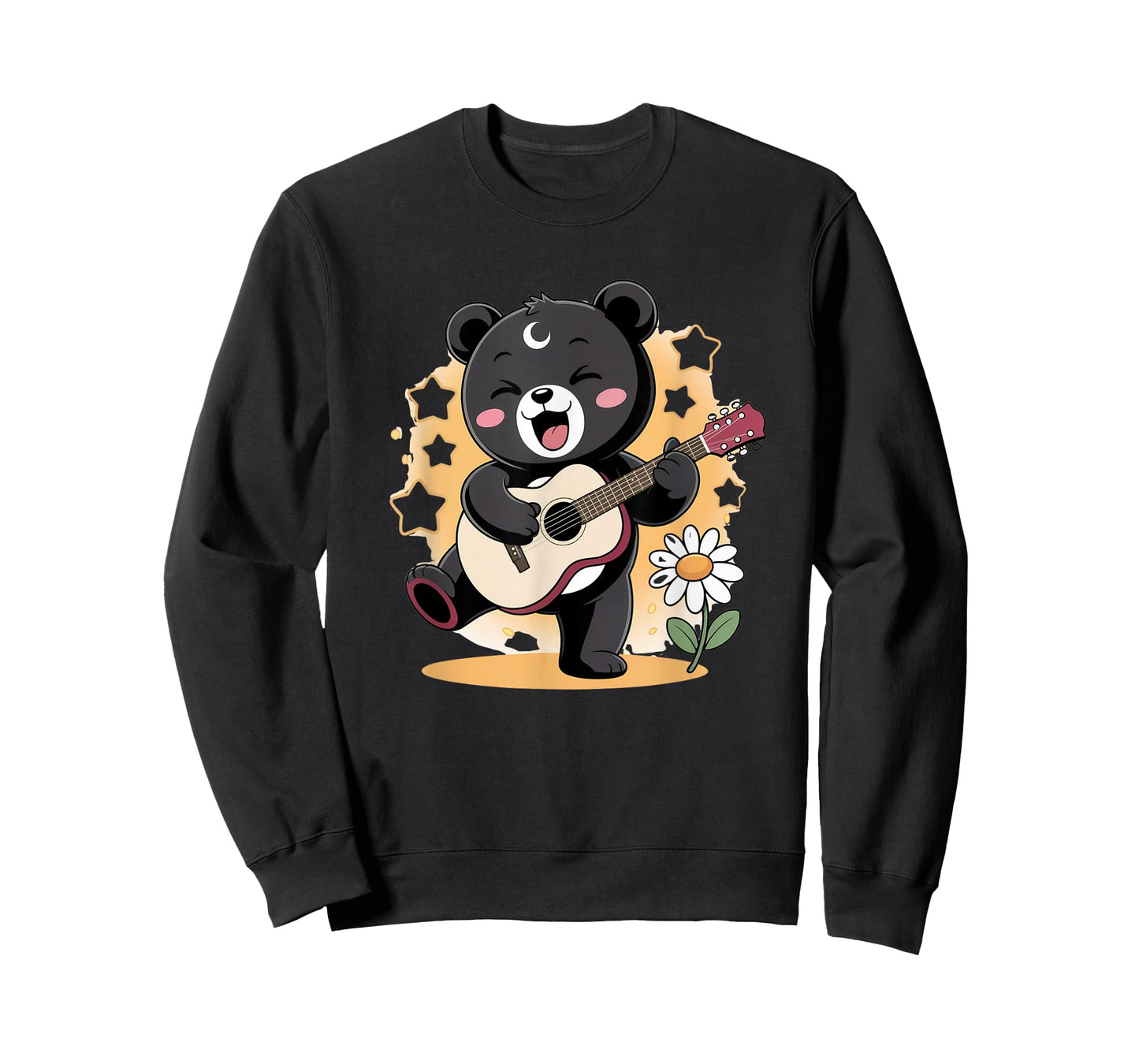 Bear Guitar Rock and Roll Kawaii Goth Girl Clothes Pink Goth T-Shirt