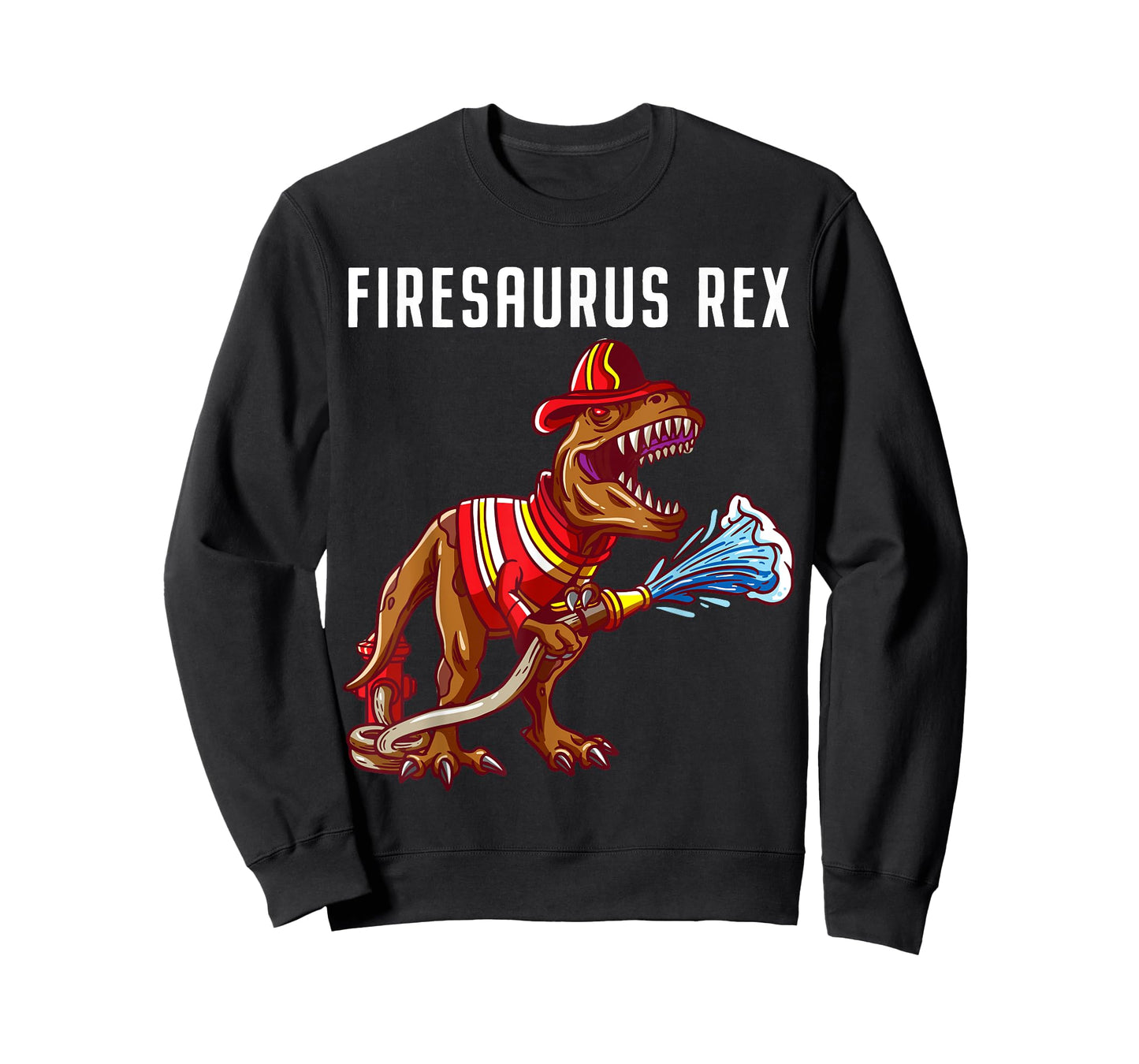 Firefighter T Rex Dinosaur Kids Gifts For Fireman Boys T-Shirt