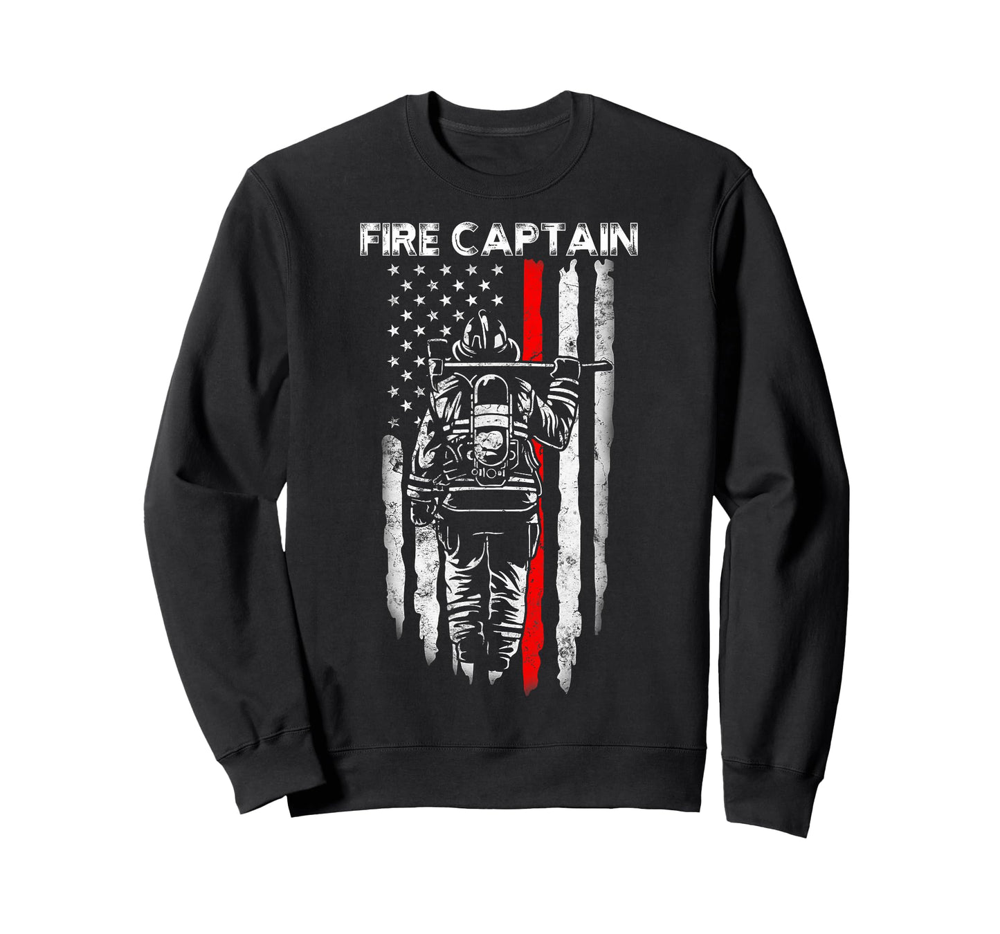 Fire Captain Chief American flag gifts Firefighter Captain T-Shirt