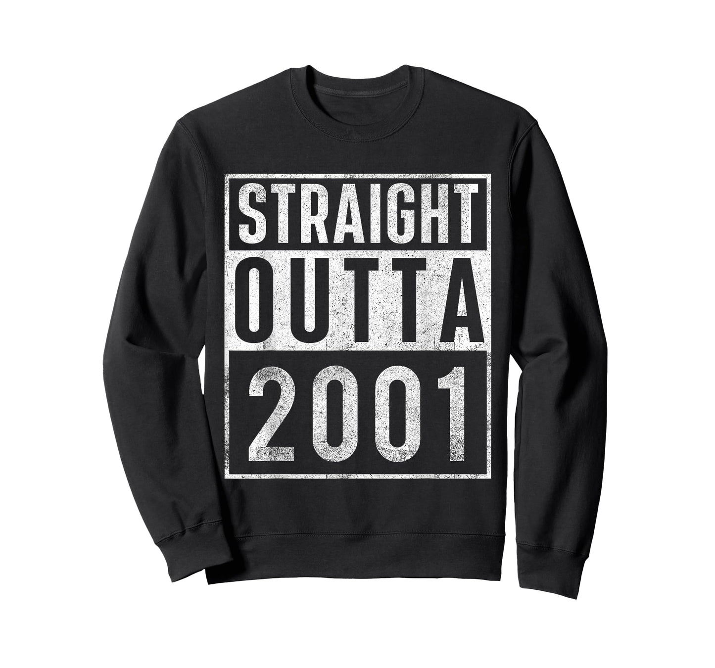 Straight Outta 2001 Year Of Birth Birthday T-Shirt