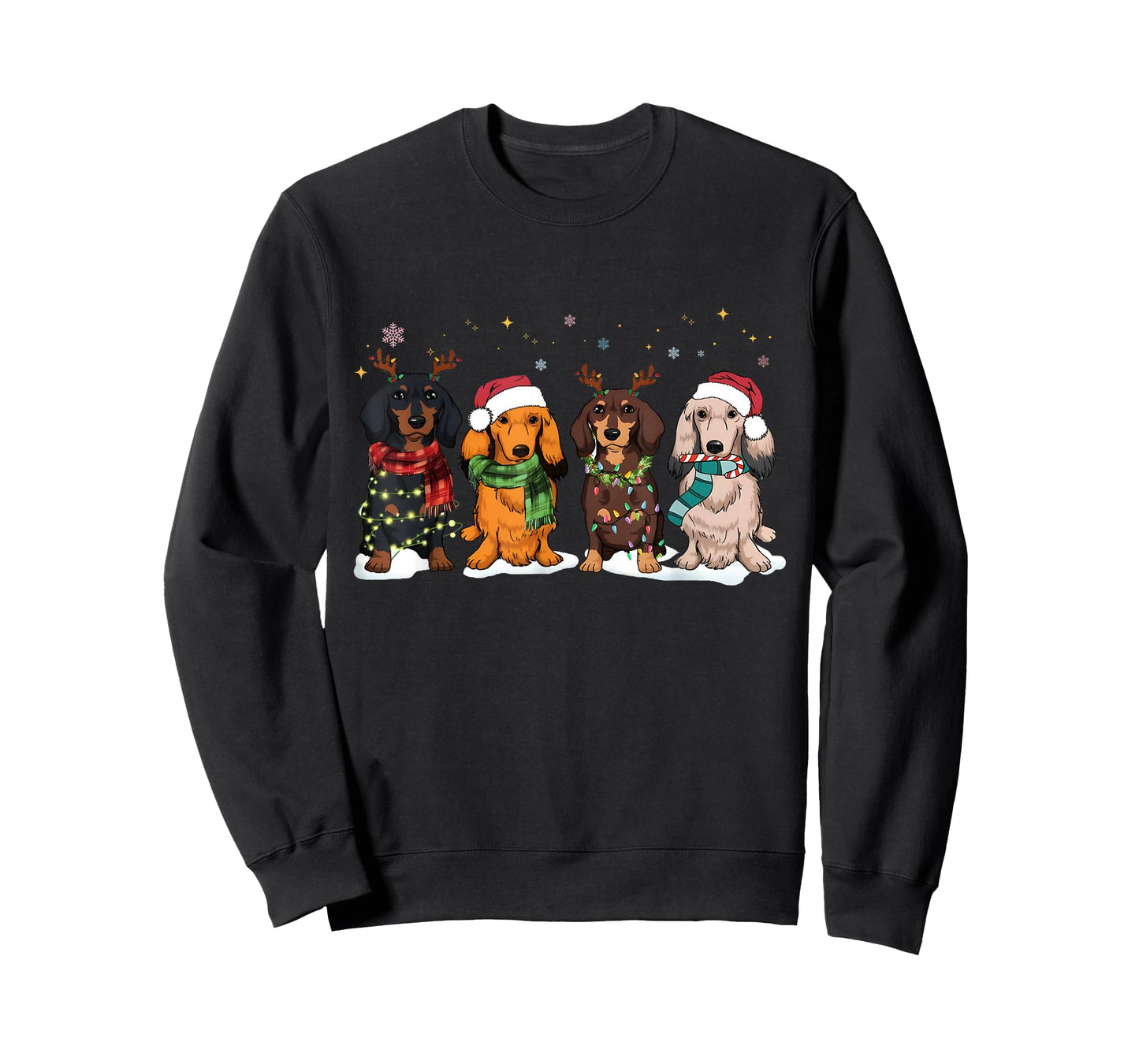 Dachshund Christmas Funny Wiener Dog Lover Christmas T-Shirt