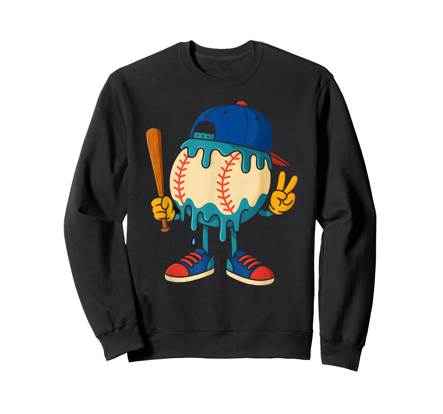 Ice Cream Drip Baseball Boys Back To school Youth T-Shirt