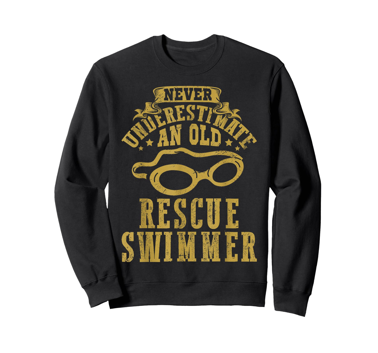 Never underestimate an old Rescue Swimmer Search Coast Guard T-Shirt